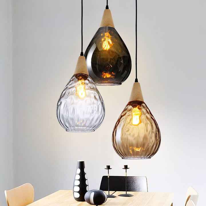Solara Suspension en Verre Clair Nordique Moderne - Neutralighting