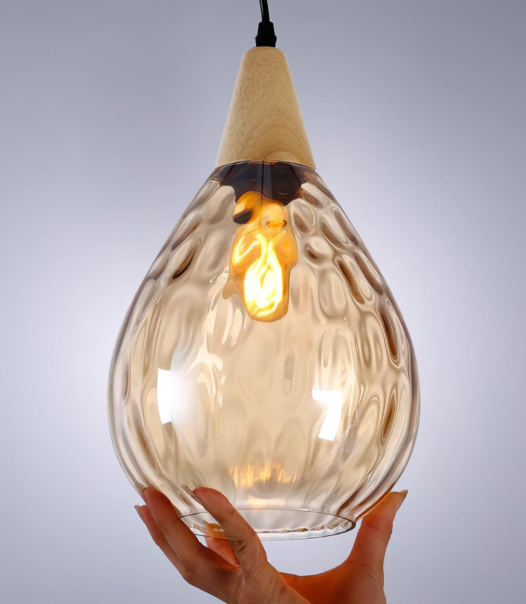 Solara Suspension en Verre Clair Nordique Moderne - Neutralighting