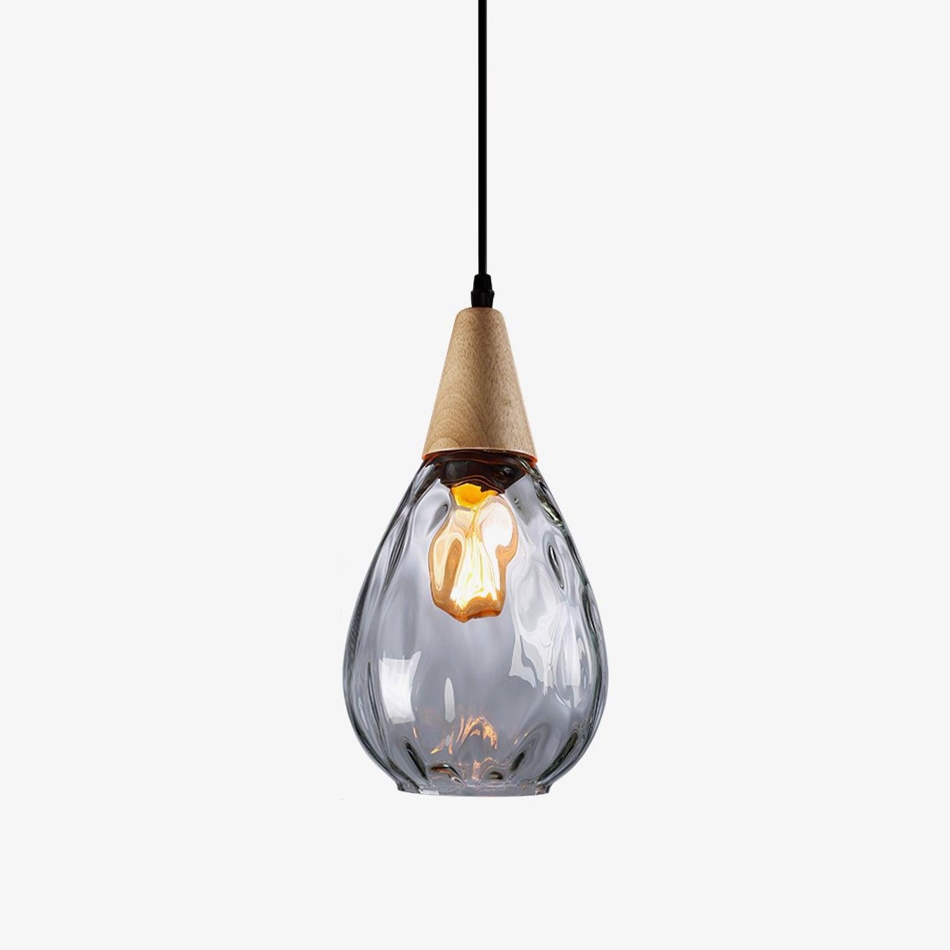 Solara Suspension en Verre Clair Nordique Moderne - Neutralighting