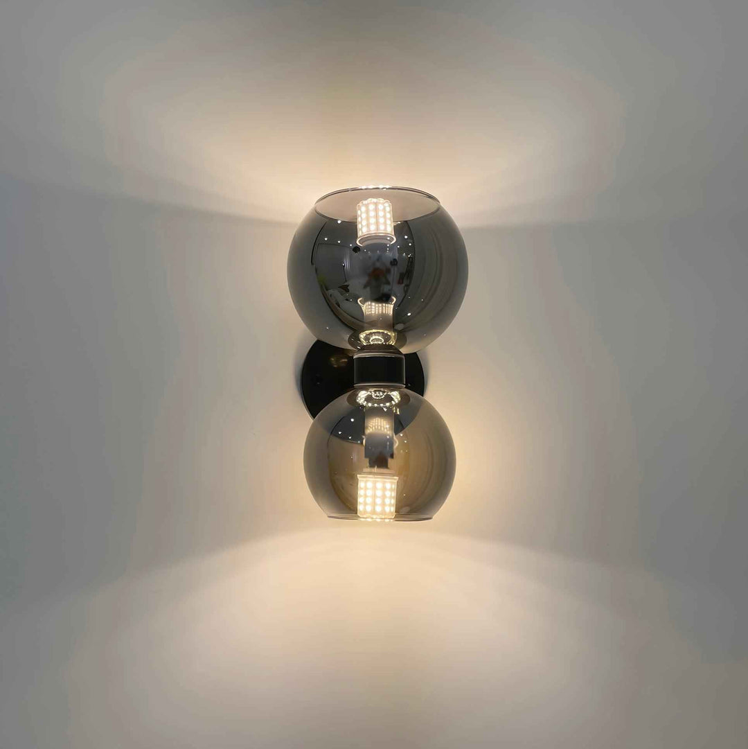 Plafonnier Umarion Verre 15cm Noir LED