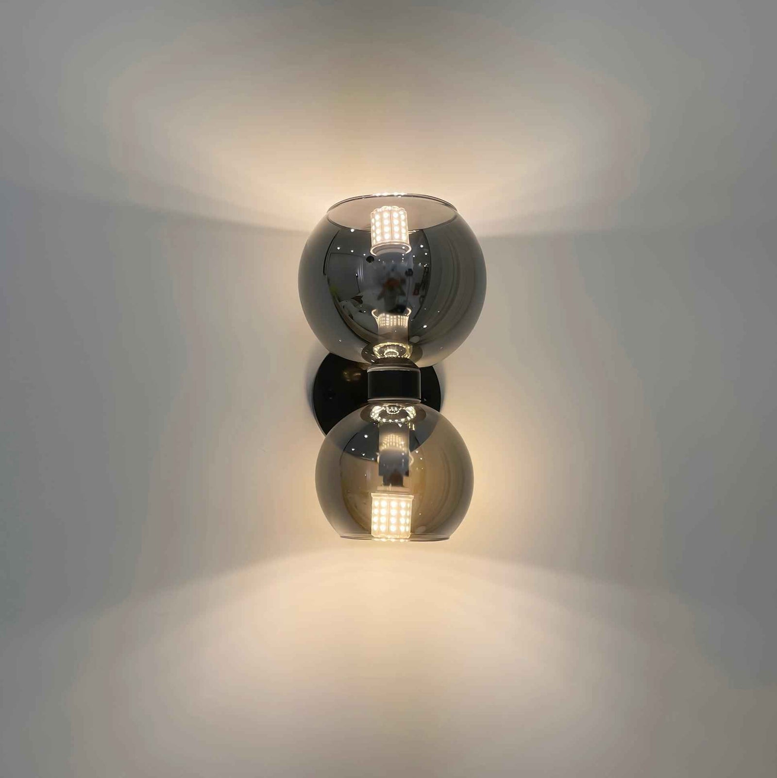 Plafonnier Umarion Verre 15cm Noir LED