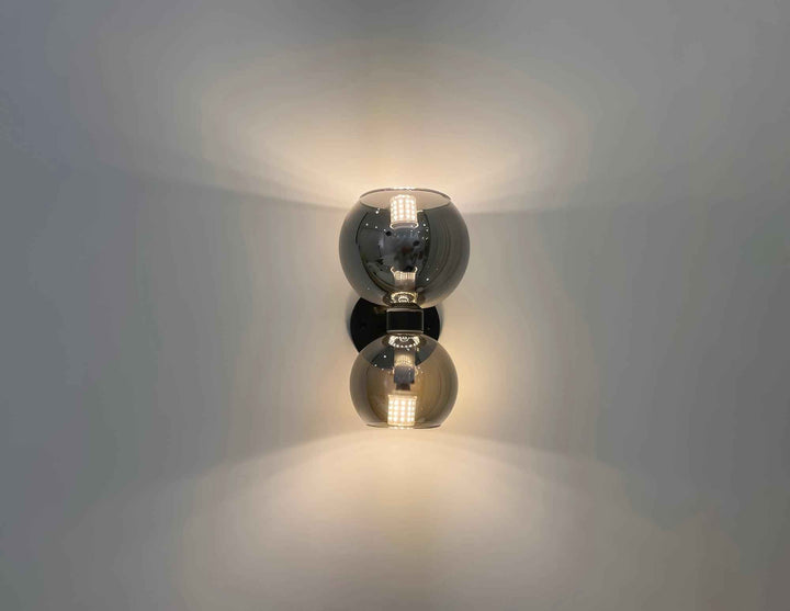 Plafonnier Umarion Verre 15cm Noir LED