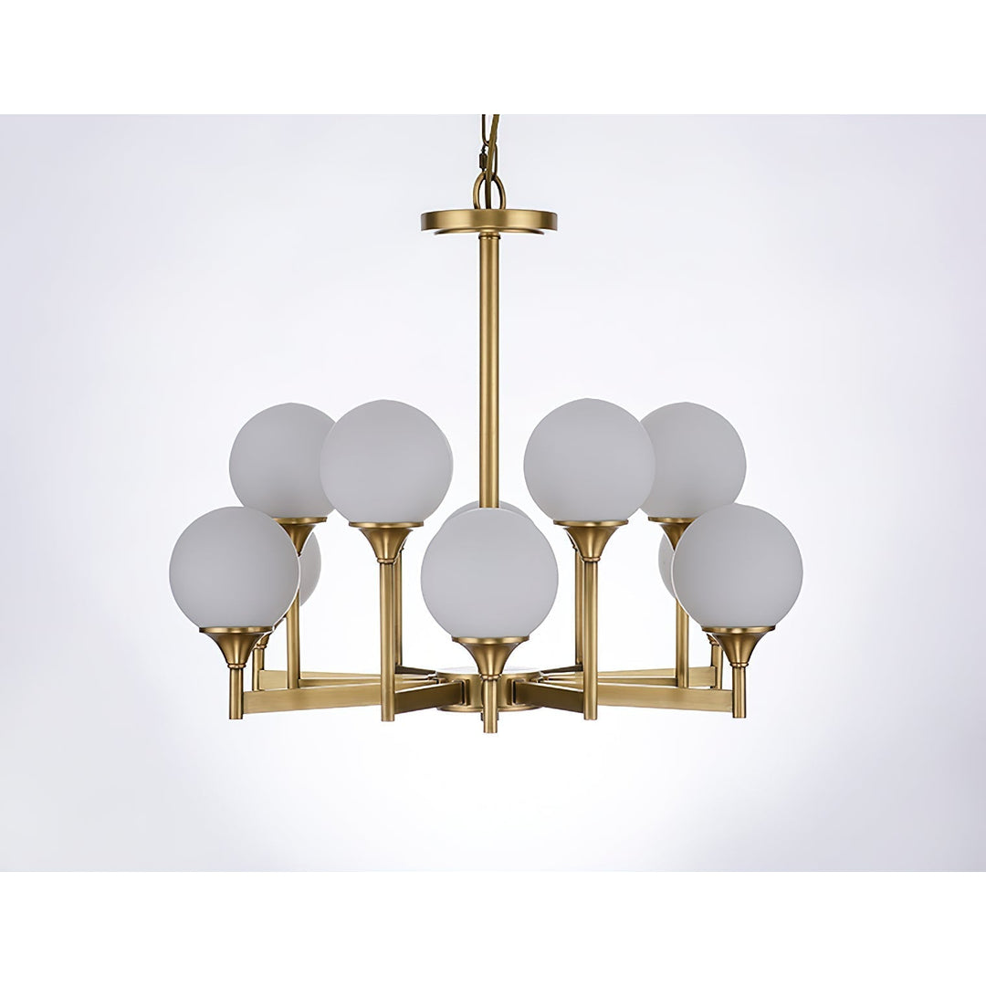 Himinuvyh Ancien Industriel Métal Verre Lustre - Neutralighting