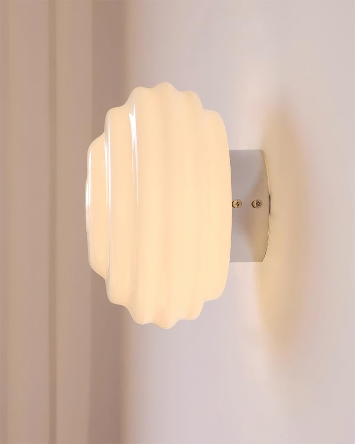 Duvia Applique Murale en Verre Ondulé - Neutralighting