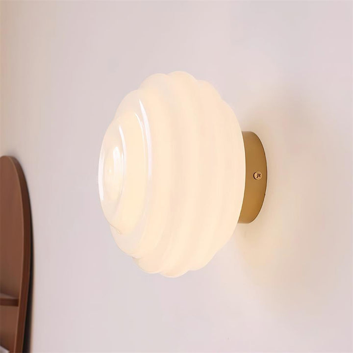 Duvia Applique Murale en Verre Ondulé - Neutralighting