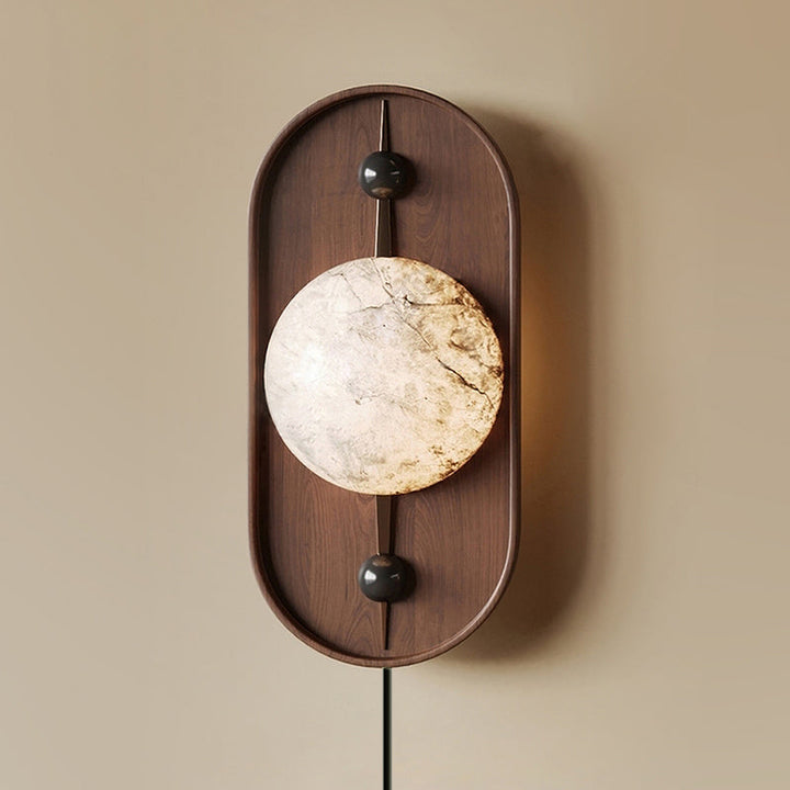 Fljotuvyu Moderne Minimaliste Plug-in Métal Albâtre Applique Murale - Neutralighting