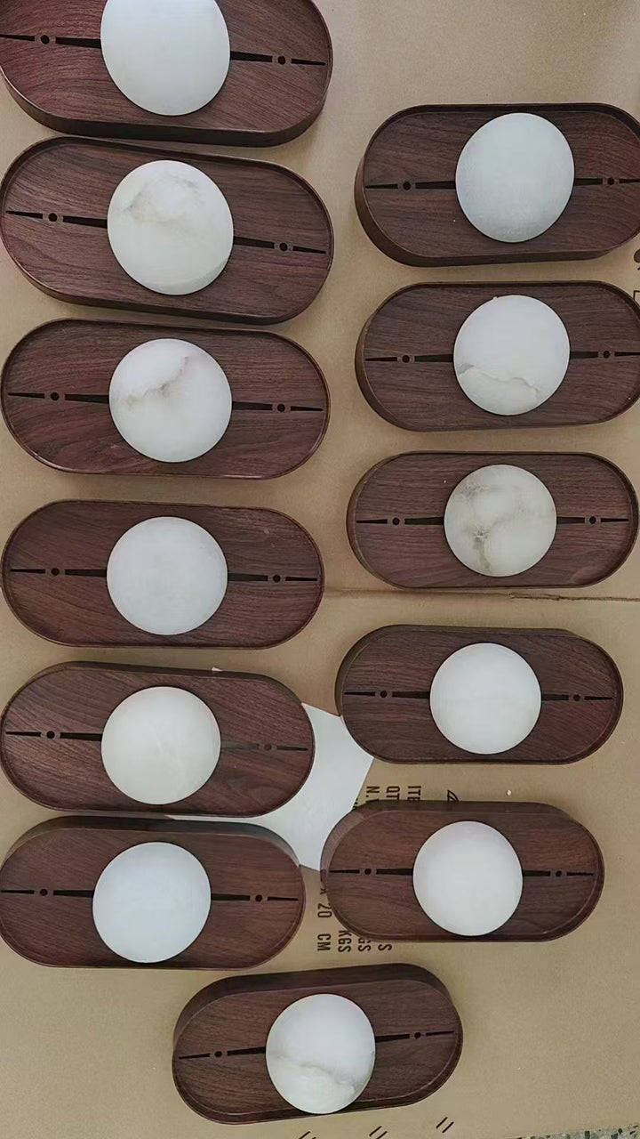 Ildvuvyh Moderne Minimaliste Métal Albâtre Applique Murale - Neutralighting