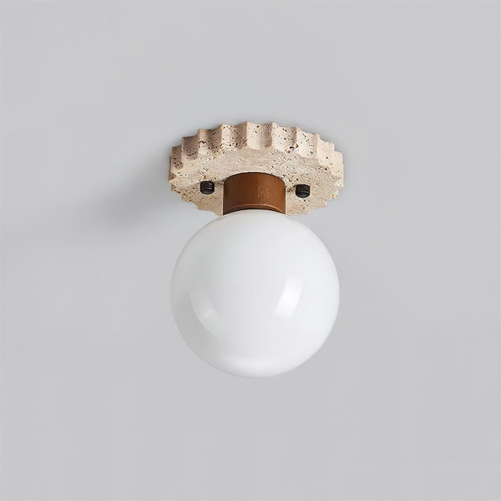 Ritta Plafonnier Moderne En Travertin - Neutralighting