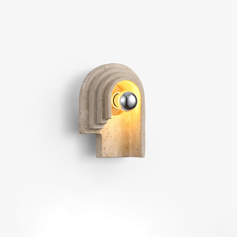 Mjolkuvyh Moderne Minimaliste Travertin Applique Murale - Neutralighting