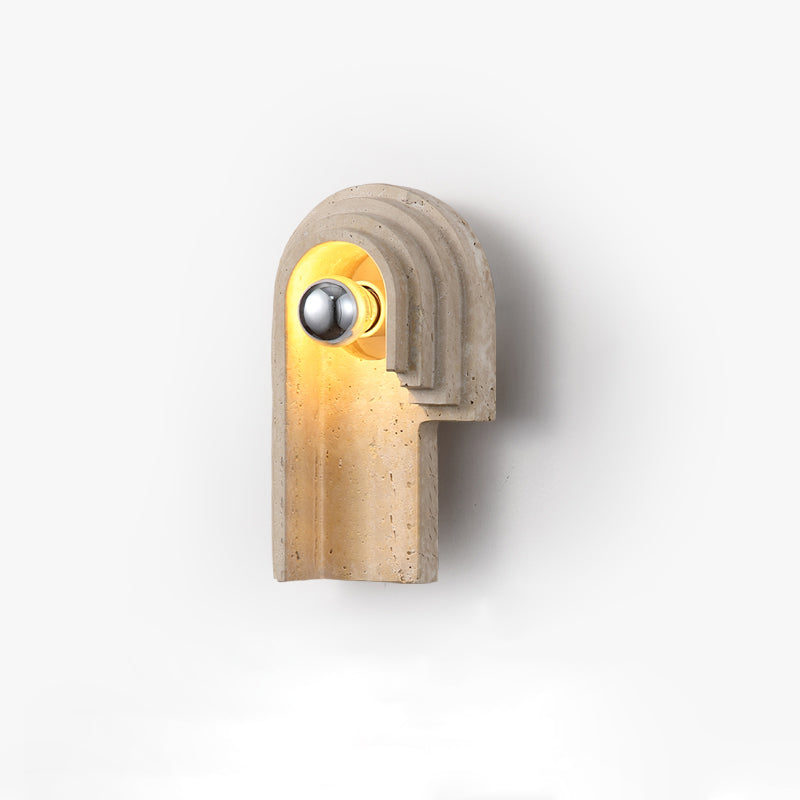 Mjolkuvyh Moderne Minimaliste Travertin Applique Murale - Neutralighting