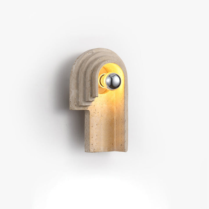 Mjolkuvyh Moderne Minimaliste Travertin Applique Murale - Neutralighting