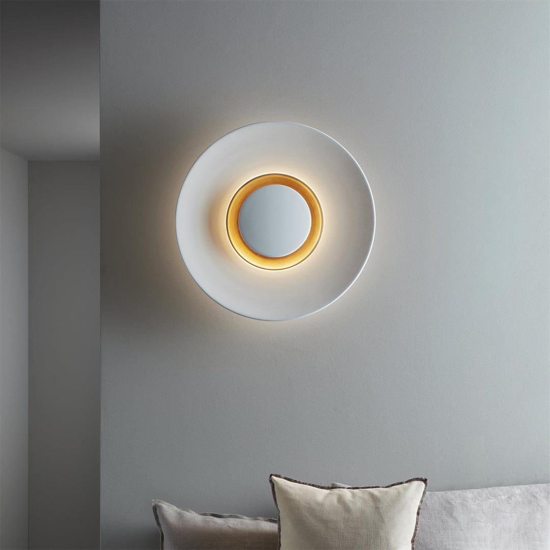 Applique Murale Halo LED Intégré Anneau Doré Moderne Minimaliste - Neutralighting