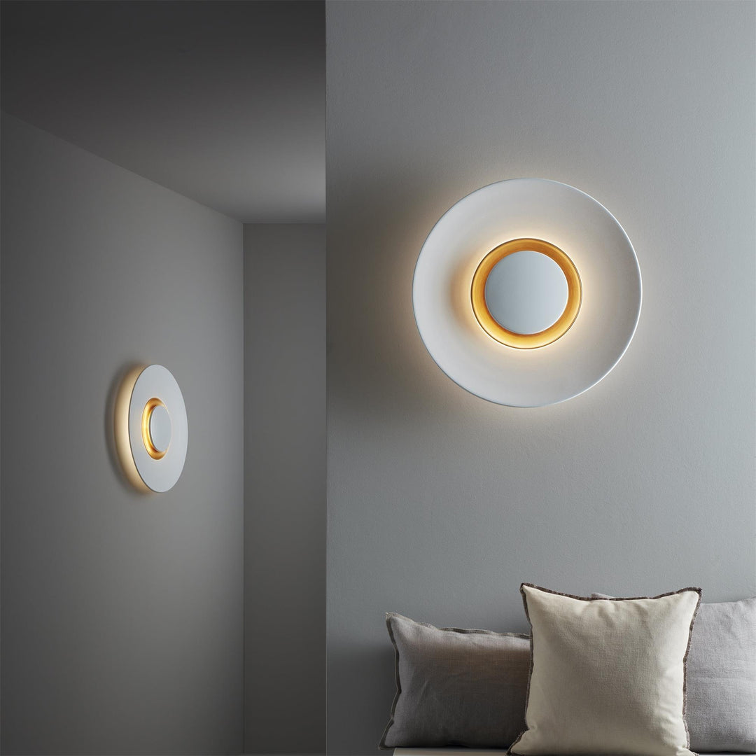 Applique Murale Halo LED Intégré Anneau Doré Moderne Minimaliste - Neutralighting