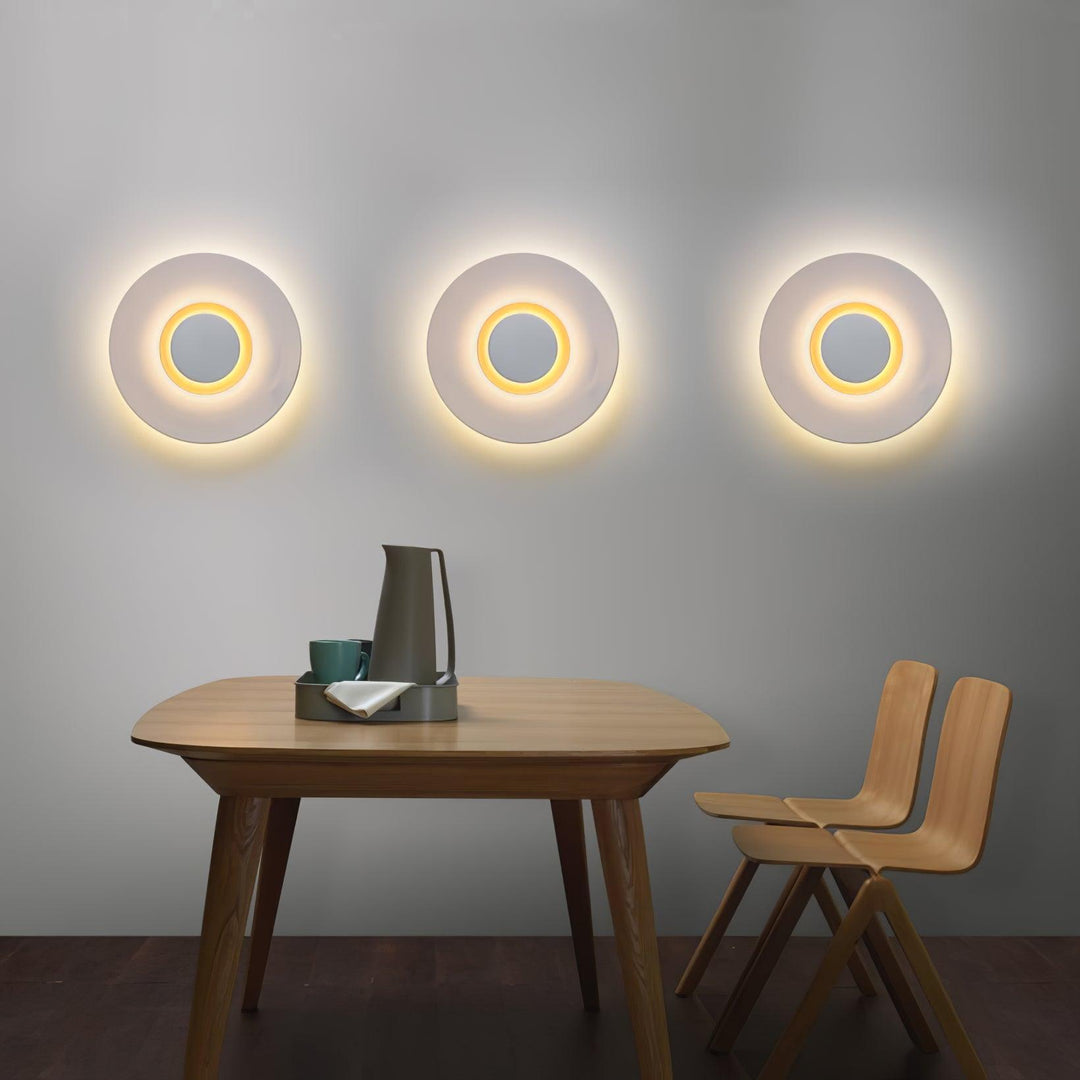 Applique Murale Halo LED Intégré Anneau Doré Moderne Minimaliste - Neutralighting