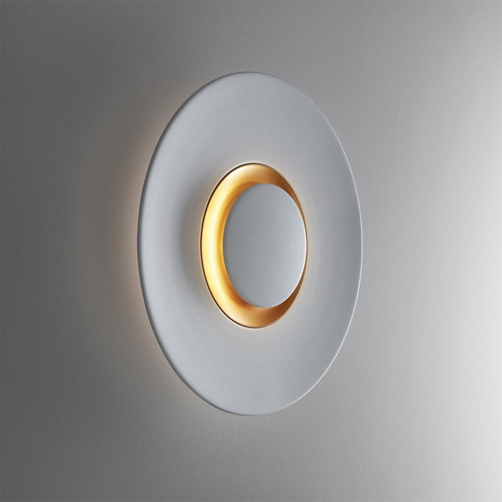 Applique Murale Halo LED Intégré Anneau Doré Moderne Minimaliste - Neutralighting