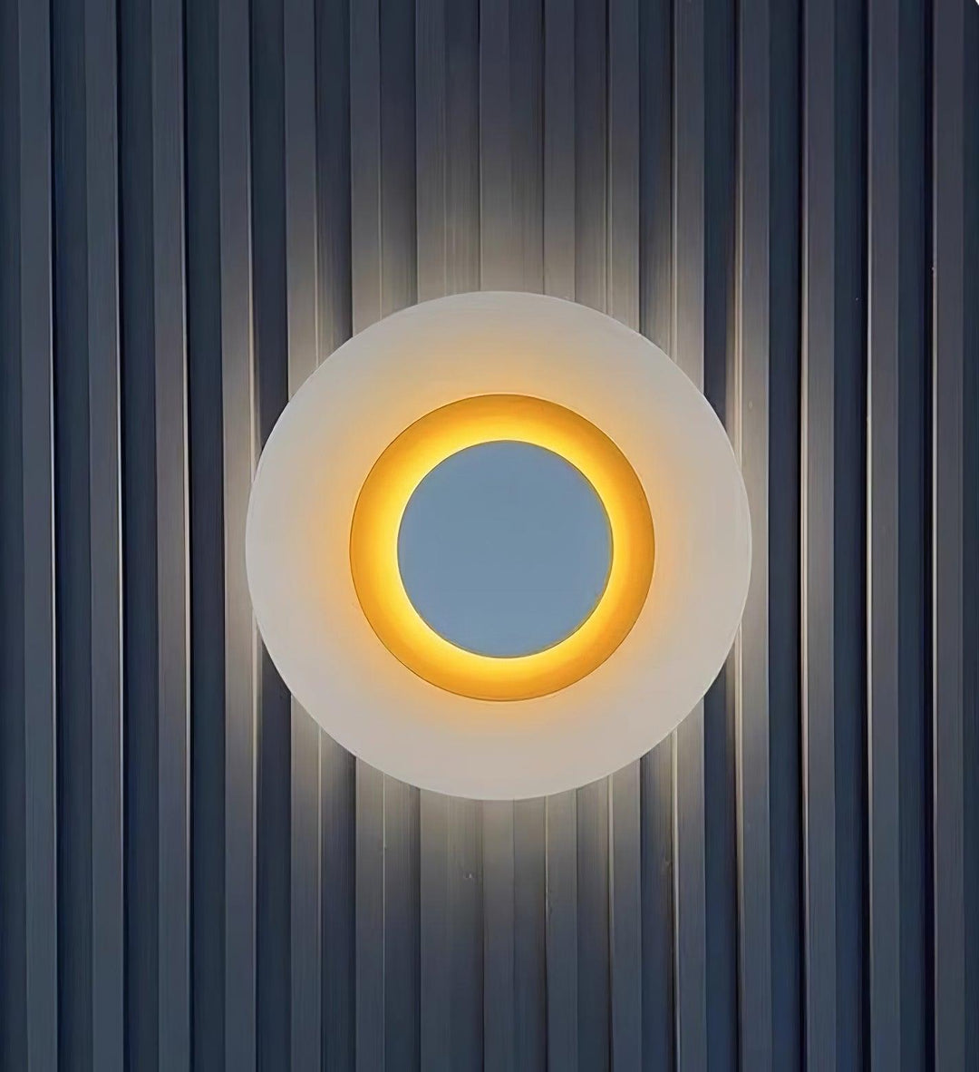Applique Murale Halo LED Intégré Anneau Doré Moderne Minimaliste - Neutralighting