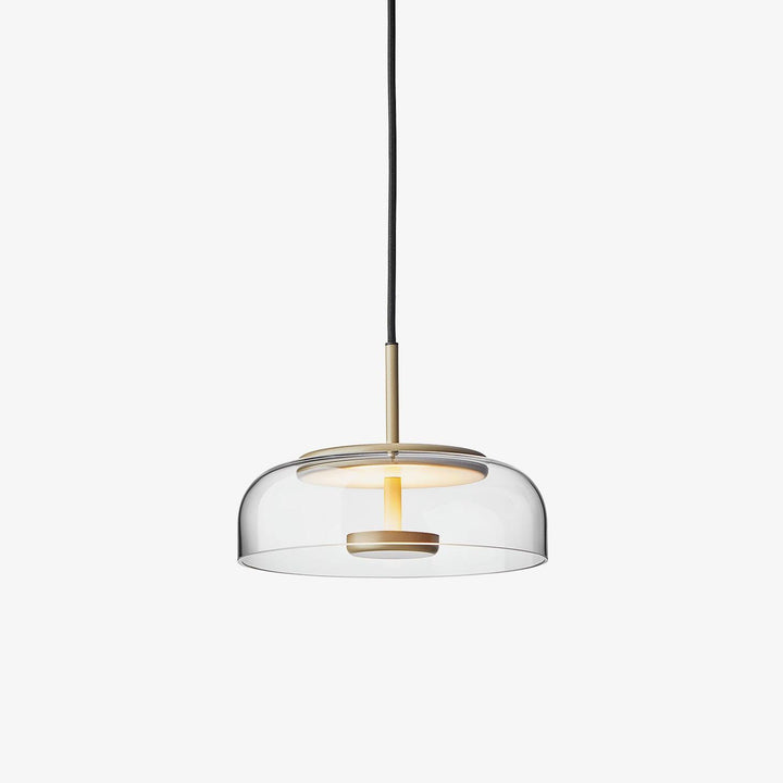 Lustra Suspension en Verre Transparent Élégante - Neutralighting