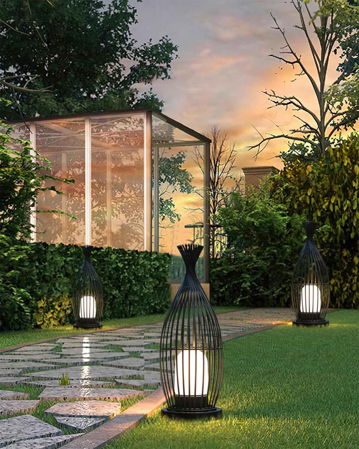 Birdcage Acrylique 20cm Noir LED