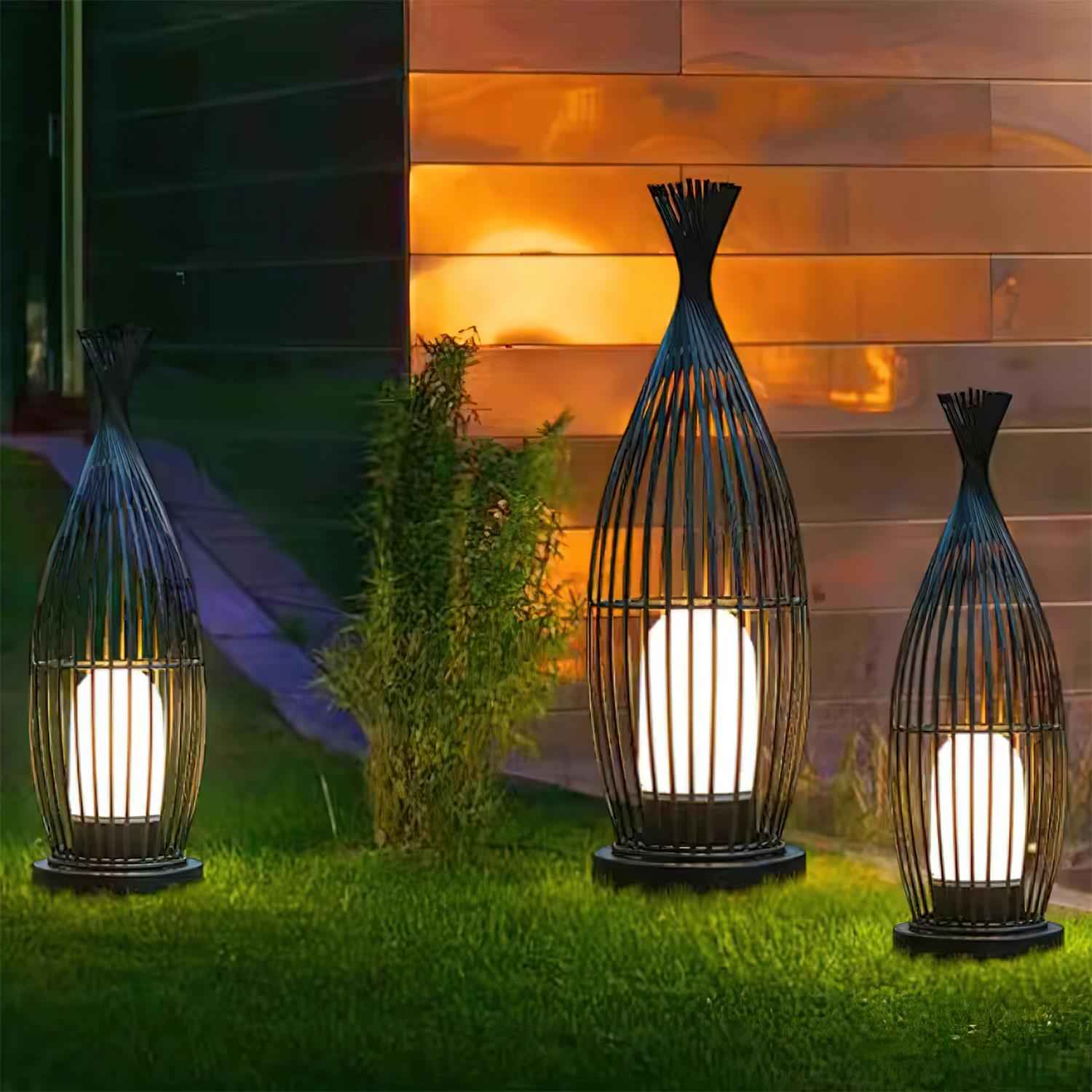 Birdcage Acrylique 20cm Noir LED