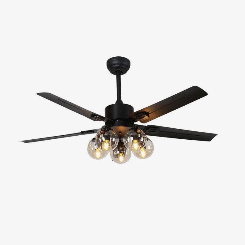 Zazoren Plafonnier Verre Noir Vintage - Neutralighting