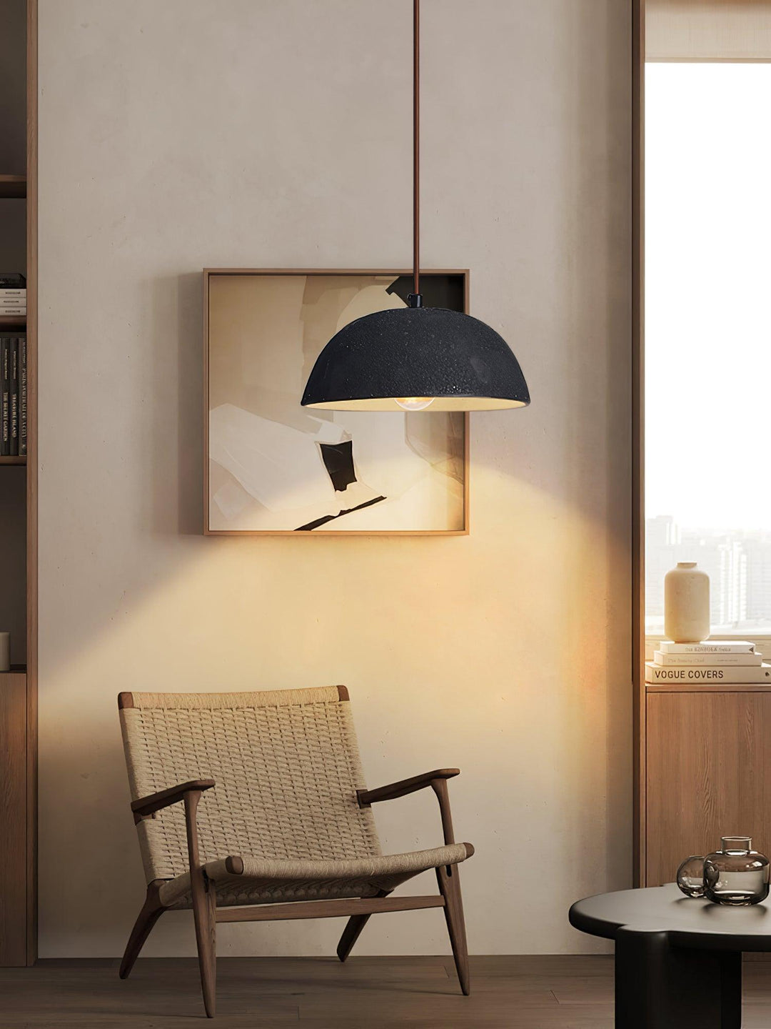 Dôme Vintage Bois Suspension - Neutralighting