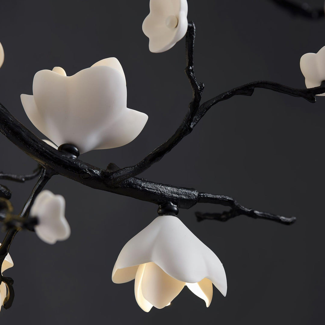 Lustra Suspension Lampe Arbre Noir et Cuivre avec Fruits Sauvages - Neutralighting