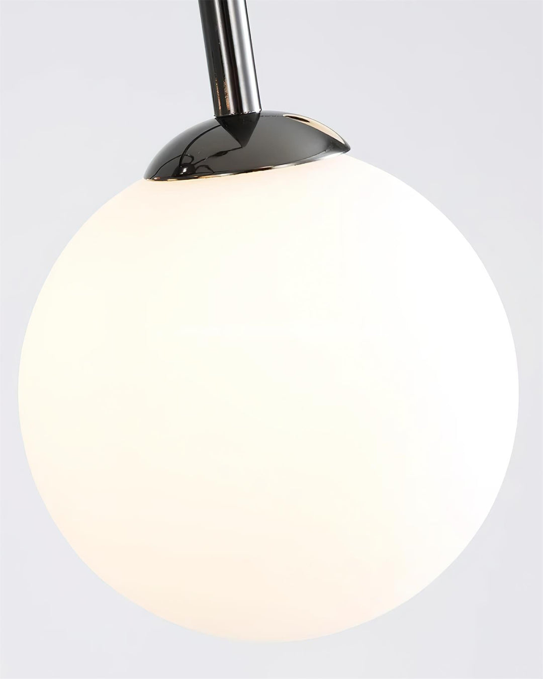 Virelli Lustre Arches Noires Globes en Verre Minimaliste - Neutralighting