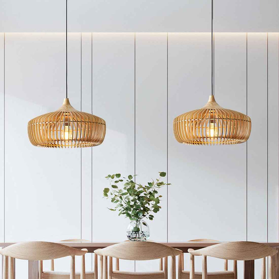 Suspension Domi en Bois – Suspension Contemporaine