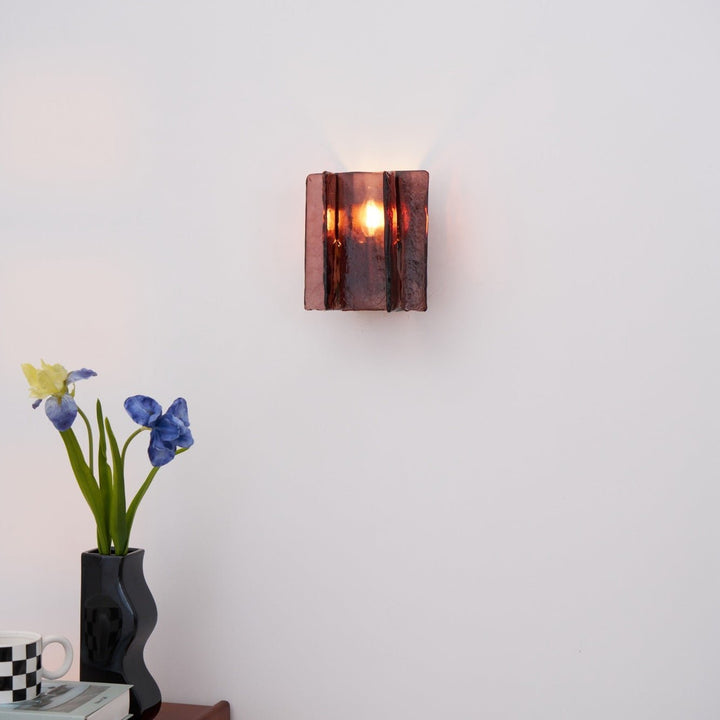 Solanic Lampe Murale Artistique en Verre Élégante - Neutralighting