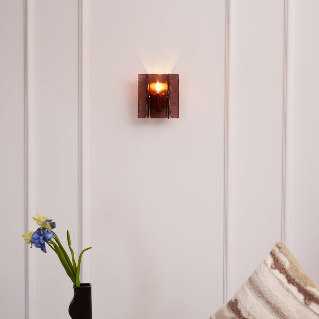 Solanic Lampe Murale Artistique en Verre Élégante - Neutralighting