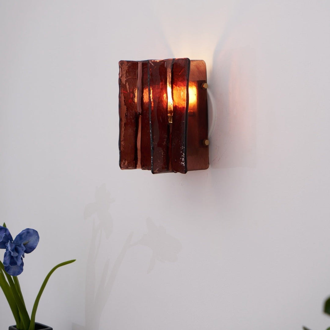 Solanic Lampe Murale Artistique en Verre Élégante - Neutralighting