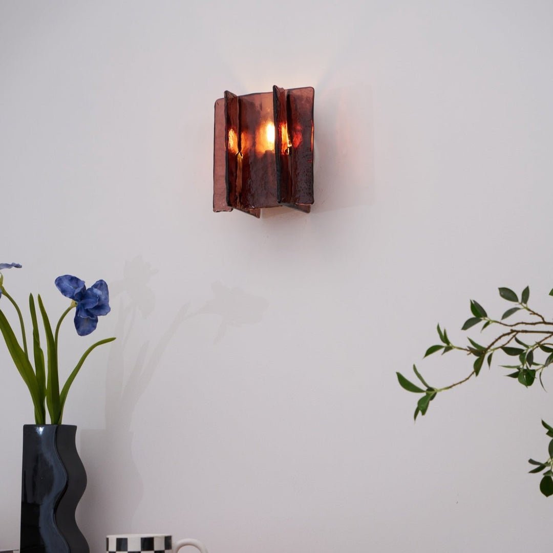 Solanic Lampe Murale Artistique en Verre Élégante - Neutralighting