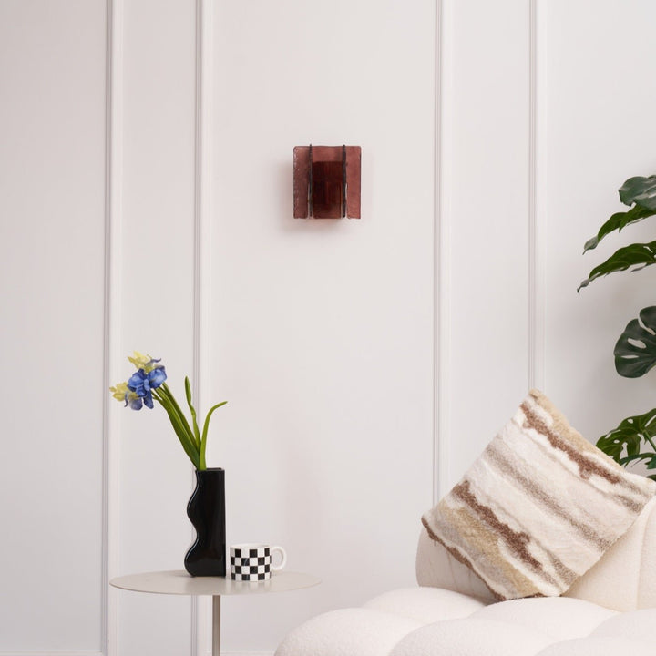 Solanic Lampe Murale Artistique en Verre Élégante - Neutralighting
