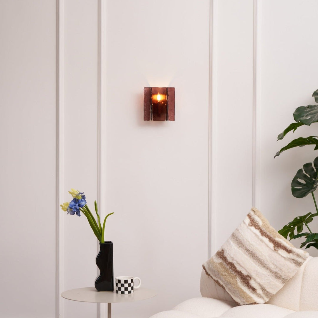 Solanic Lampe Murale Artistique en Verre Élégante - Neutralighting