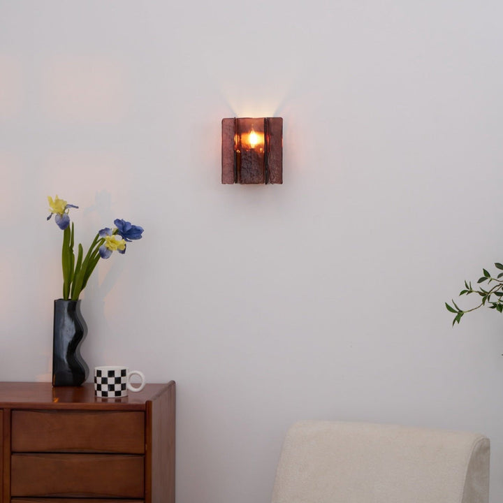 Solanic Lampe Murale Artistique en Verre Élégante - Neutralighting