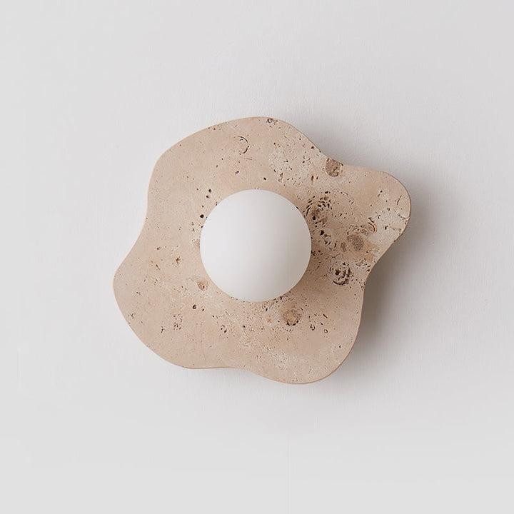 Tinduvyj Moderne Minimaliste Travertin Verre Applique Murale - Neutralighting