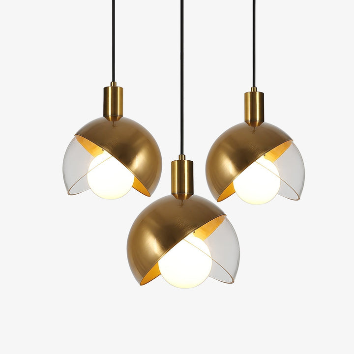 Solara Suspension Demi-Dôme Globe Mid-Century - Neutralighting