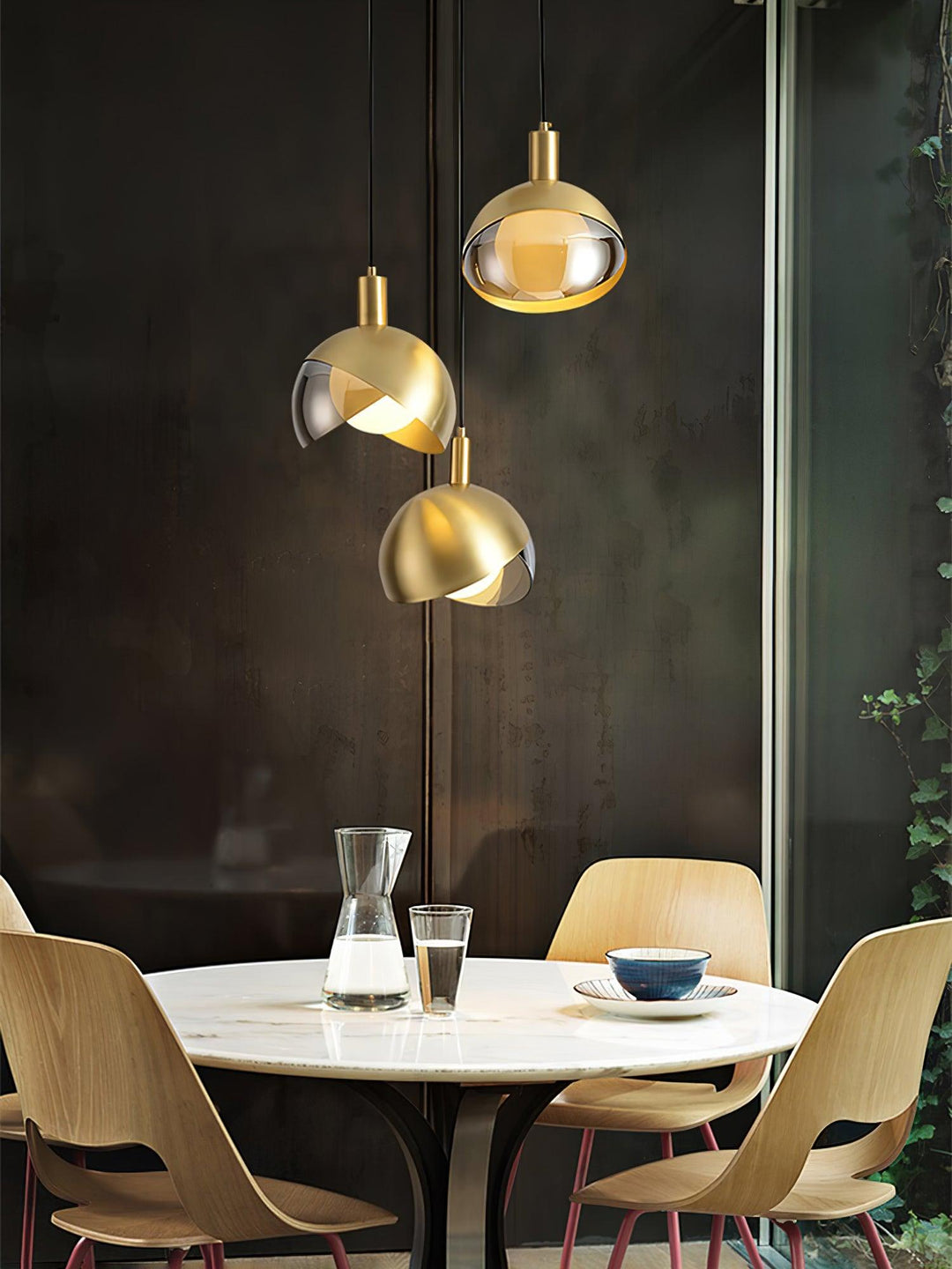 Solara Suspension Demi-Dôme Globe Mid-Century - Neutralighting