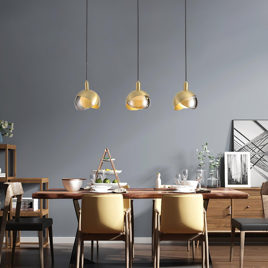 Solara Suspension Demi-Dôme Globe Mid-Century - Neutralighting