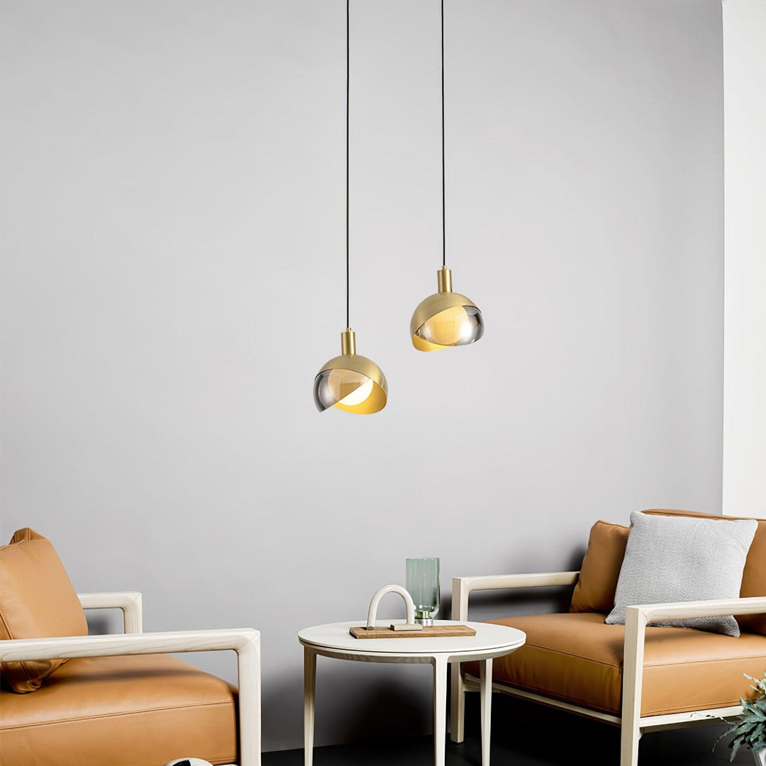 Solara Suspension Demi-Dôme Globe Mid-Century - Neutralighting