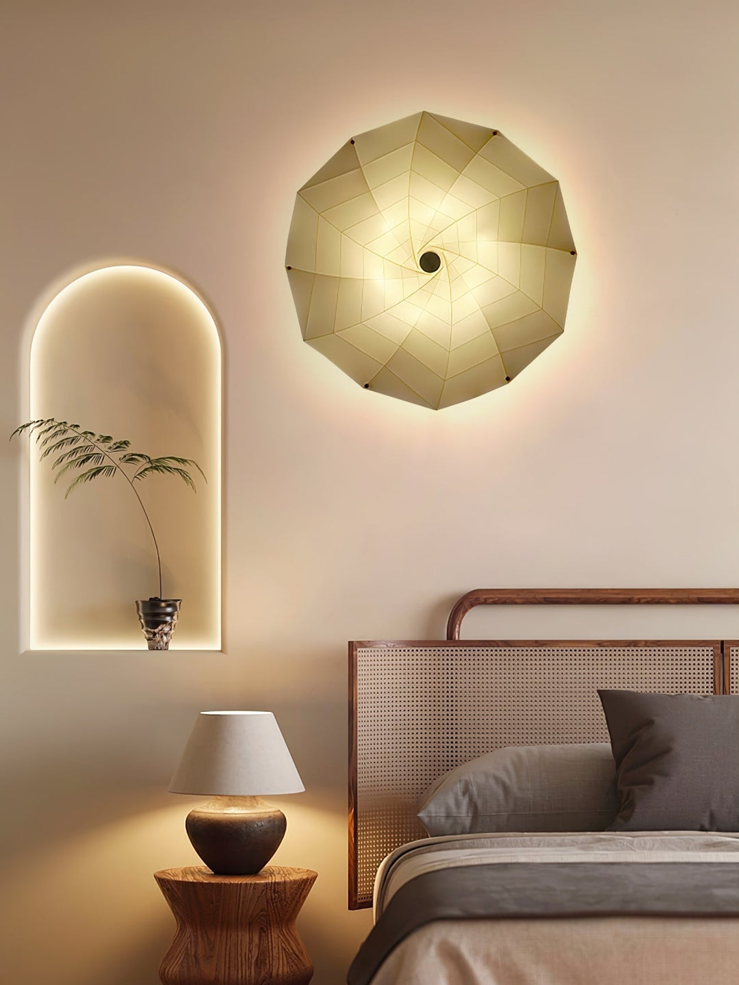 Vadorir Spiral Fabric Pendant Light - Neutralighting