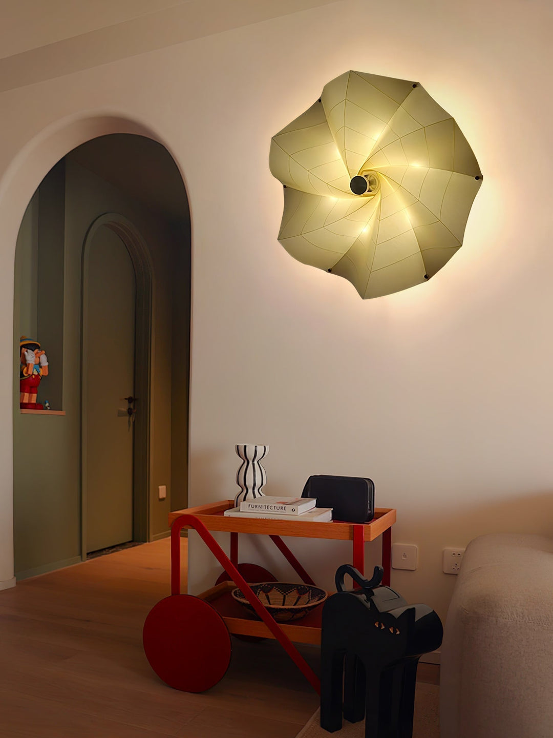 Vadorir Spiral Fabric Pendant Light - Neutralighting