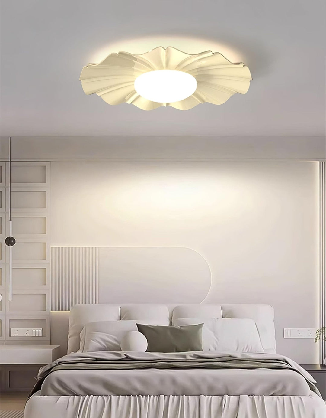 Lustra Plafonnier Or LED Sculpté pour Chambre - Neutralighting