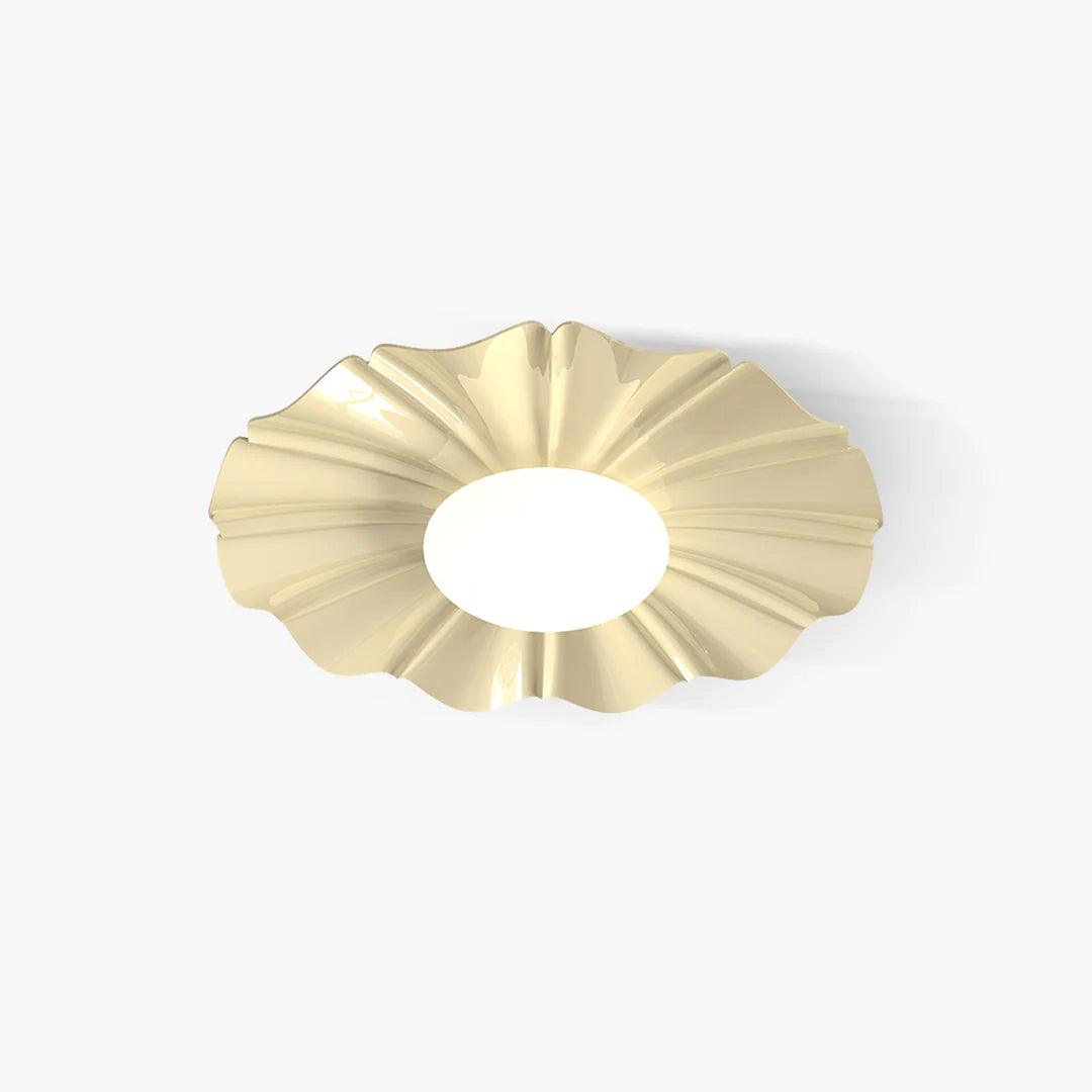 Lustra Plafonnier Or LED Sculpté pour Chambre - Neutralighting