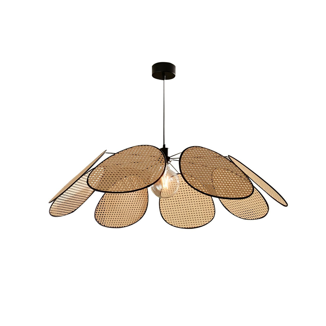 Orvara Lampe Pendante Pétale Rattan Fleur - Neutralighting