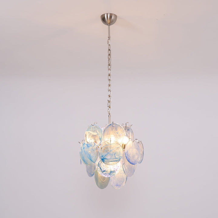 BlWaegnuvyj Individuel Créativité Disque Métal Verre Lustre - Neutralighting