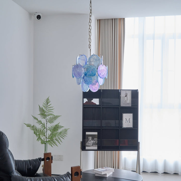 BlWaegnuvyj Individuel Créativité Disque Métal Verre Lustre - Neutralighting