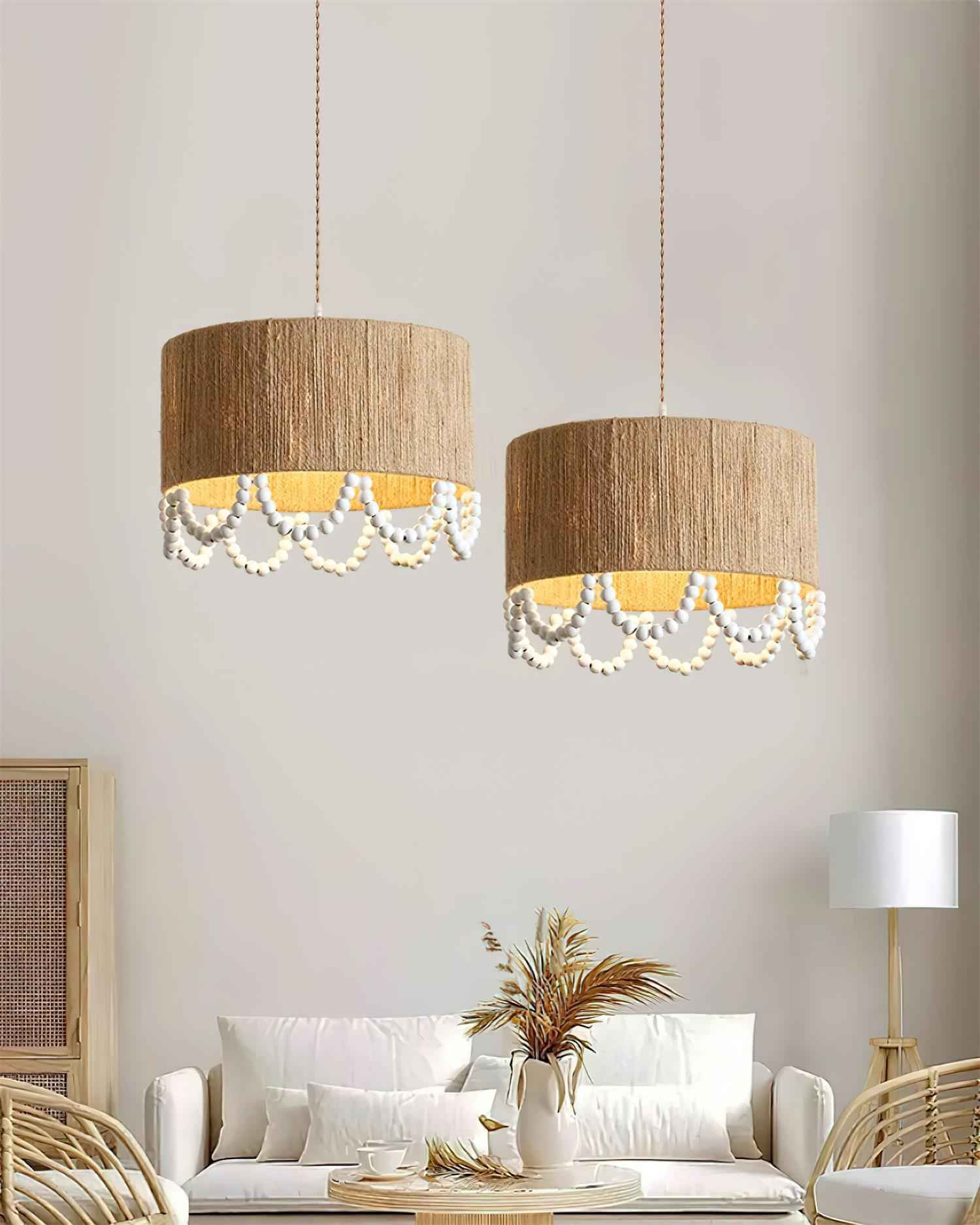 Lampe Boho en Verre – Design Contemporain