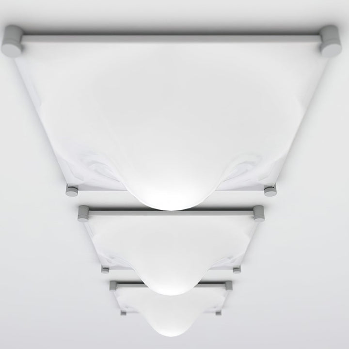 Bolla Lustre Plafonnier Blanc Doux Courbes Élégant - Neutralighting