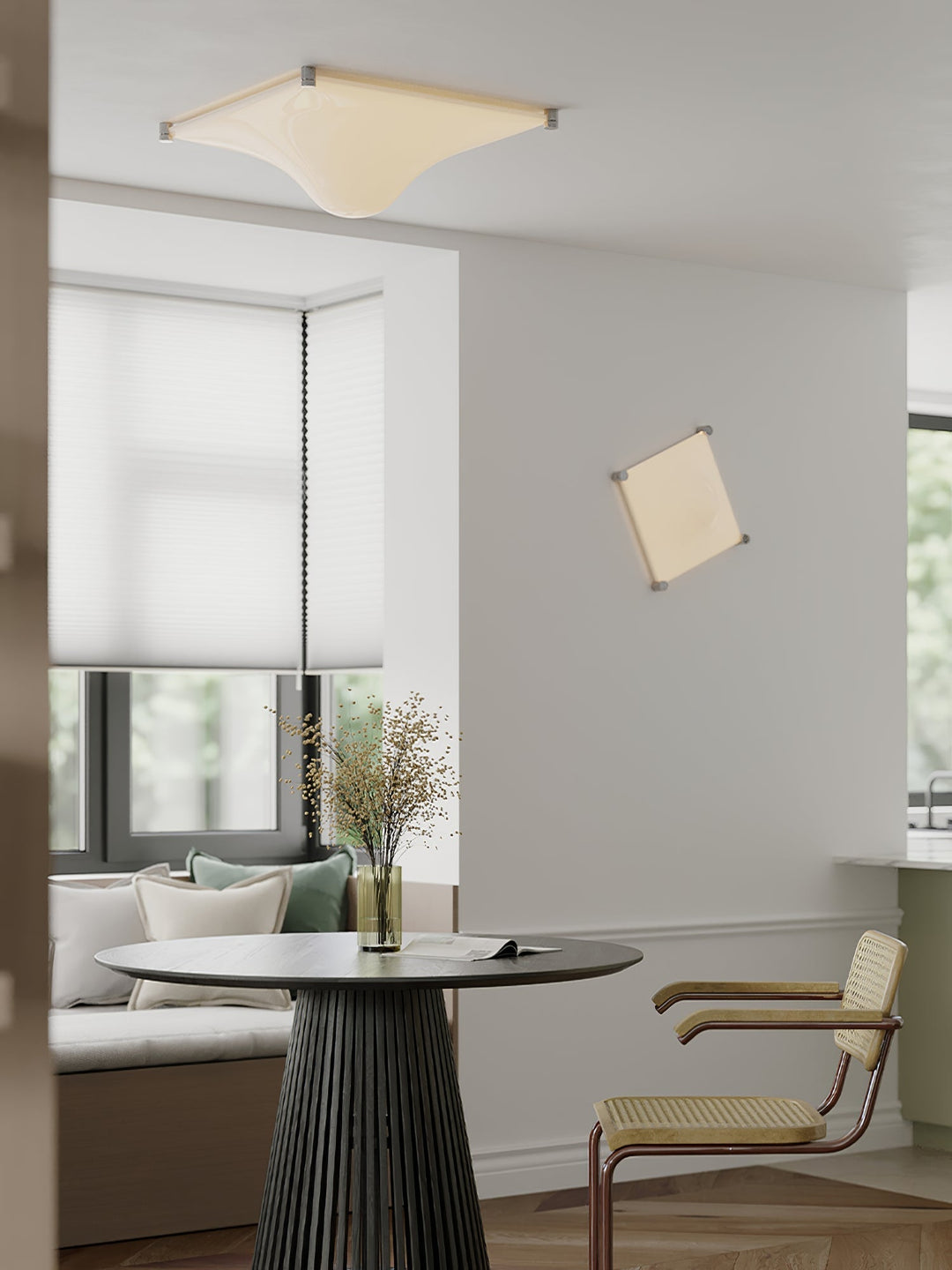 Bolla Plafonnier Courbe Triangle Abat-jour Minimaliste - Neutralighting